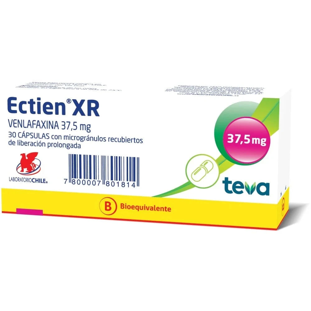 Ectien 37,5 XR x 30 comprimidos LAB. CHILE